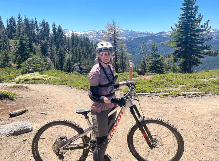 Mountain Biking Painted Rock in Tahoe